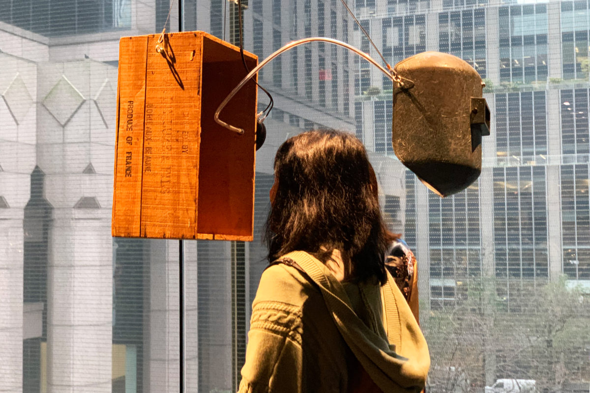 David Tudor Rainforest V (variation 1) sound installation at the MoMA in New York City